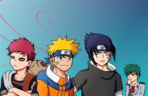 Fanart Naruto Characters With My Hero Academias Artstyle Anime