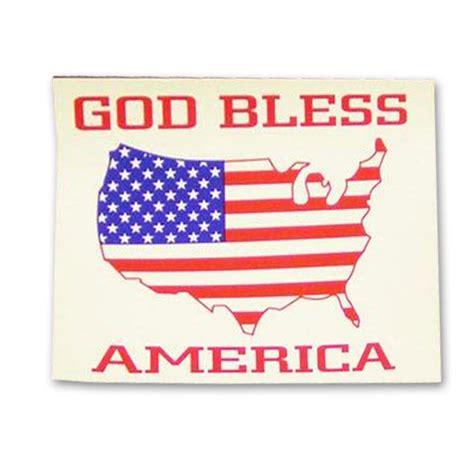 God Bless America Flag Sticker Flags International