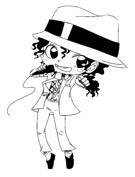 Color in this picture of michael jackson and share it with others today! Coloring page Michael Jackson 1