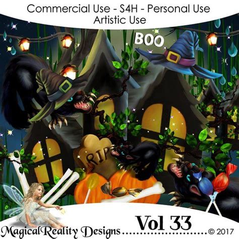 Commercial Use Vol 33 Halloween Overlays Png Files Etsy Digital
