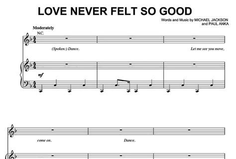 Michael Jackson Love Never Felt So Good Free Sheet Music Pdf For Piano