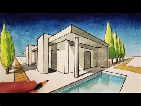 Comment Dessiner Une Maison En Perspective Facilement