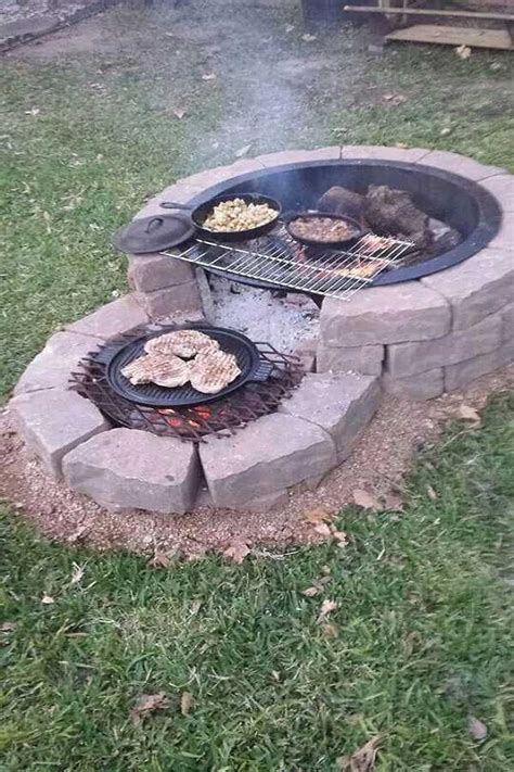 Beautiful handmade circular fire pit sitting area. 30 Amazing Diy Fire Pit Ideas