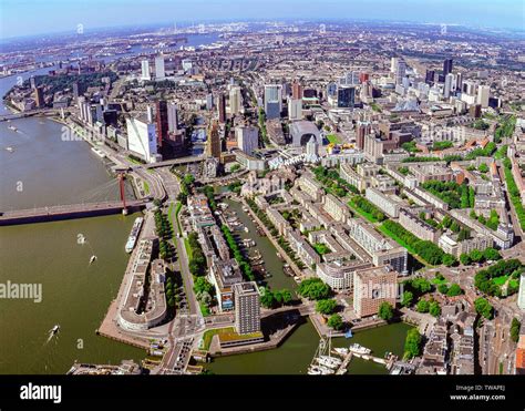 Aerial Of Rotterdam The Netherlands Stock Photo Alamy