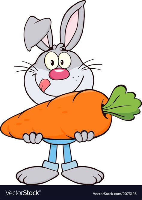 Rabbit Clipart Rabbit Vector Rabbit Cartoon Drawing Cartoon Drawings