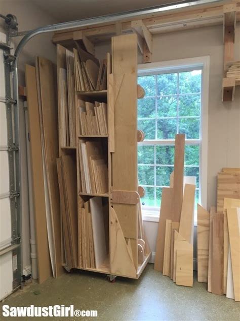 99 join prime to save $16.00 on this item Rolling Lumber Cart for Vertical Wood Storage - Sawdust Girl®
