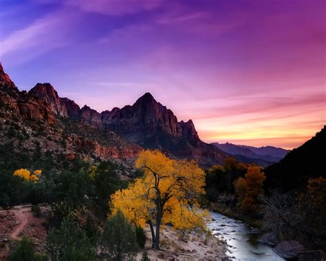 Watchman At Sunset Zion National Park Andrew Mace Flickr
