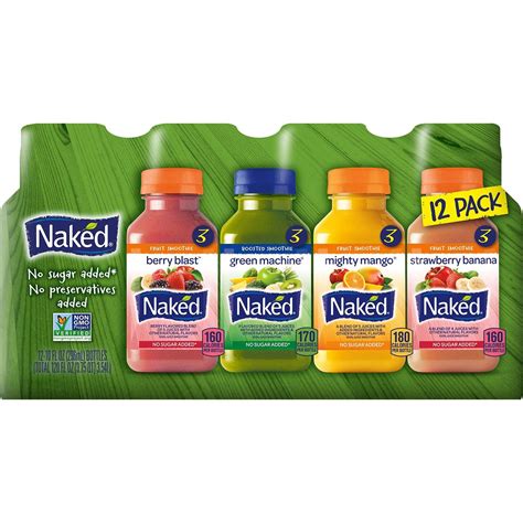 Naked Variety Pack Juice Smoothie Mighty Mango Green Machine Berry Blast Total Pack Buy