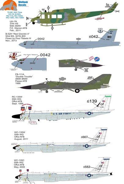 Wolfpak 72 081 Sac Time Model Aircraft Decals And Aircraft Stickers