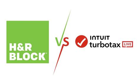 Comparing Tax Preparation H R Block Vs TurboTax Live Chief Idea