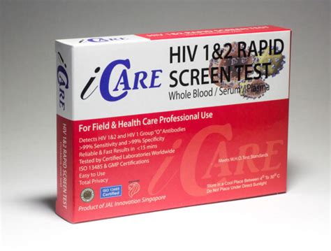 ICare Rapid Home HIV Test Kit Blood Fast Results With High Accuracy STDRapidTest Com