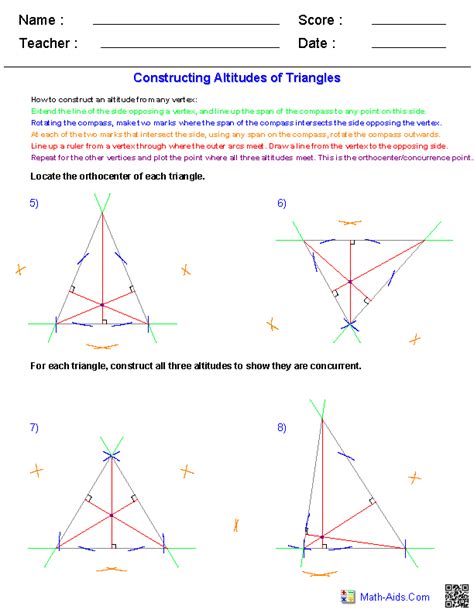 Every time you click the new worksheet button, you will get a brand new printable pdf worksheet to prepare for mathematics olympiad. Geometry Worksheets | Geometry Worksheets for Practice and ...