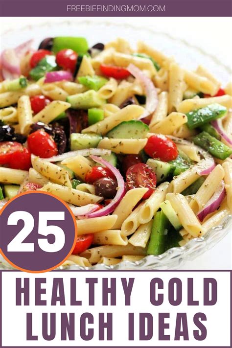 Then read on as we have compiled some simple and healthy recipes. 25 Healthy Cold Lunch Ideas - Freebie Finding Mom ...