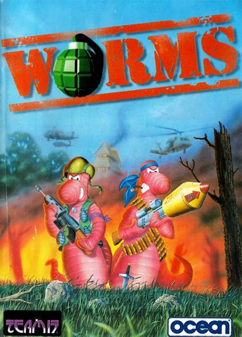 Worms (1995) box cover art - MobyGames