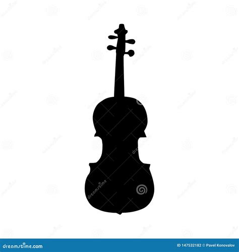 Violin Silhouette Stock Vector Illustration Of Classical 147532182