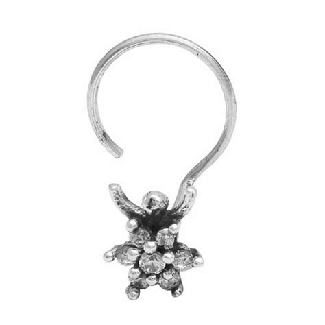 Oxidized Vintage Nose Pin 925 Solid Silver Handmade Nose Pin For Women Tiny Nose Pin At Rs 464