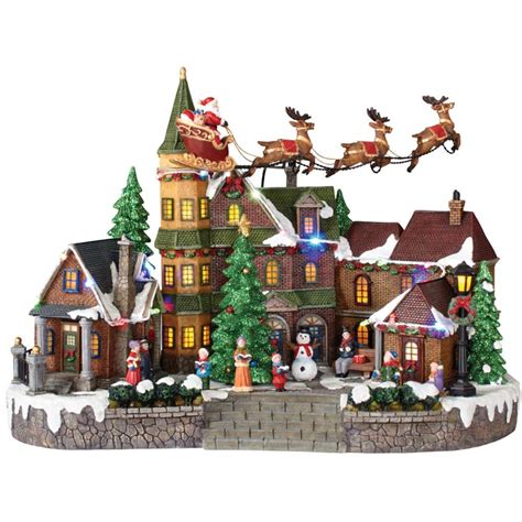 Home Accents Holiday 125 In Animated Musical Led Village With Santa