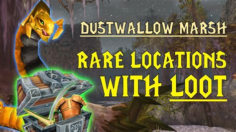 Wow Classic Rare Mob Locations Unique Loot Dustwallow Marsh Youtube
