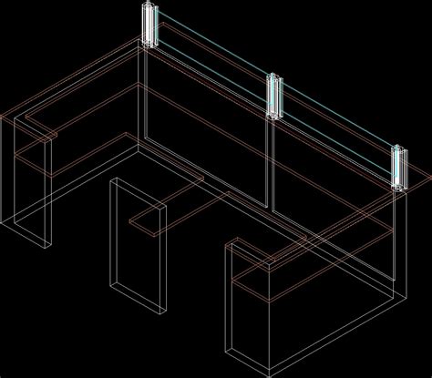 The stainless steel cabinets are resilient and durable as are the wooden worktops (that's why they're so popular in professional kitchens) but they also add an. Counter Cabinet With Glass DWG Block for AutoCAD • Designs CAD