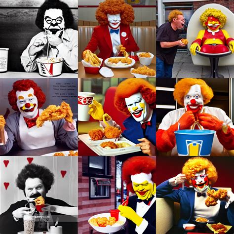 Ronald Mcdonald Eating Kfc Stable Diffusion Openart