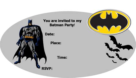 birthday ideas batman birthday invitation templates