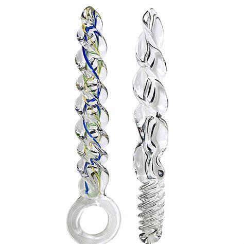 23cm Super Long Spiral Crystal Toys Vaginal Butt Plug Stimulate Sex Toys For Womenmen