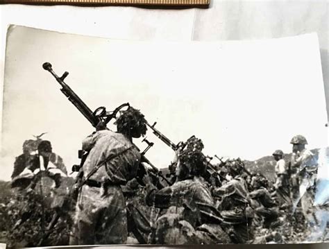 Photograph Of North Vietnamese Army DSHK Mm Anti Aircraft Crew Enemy Militaria