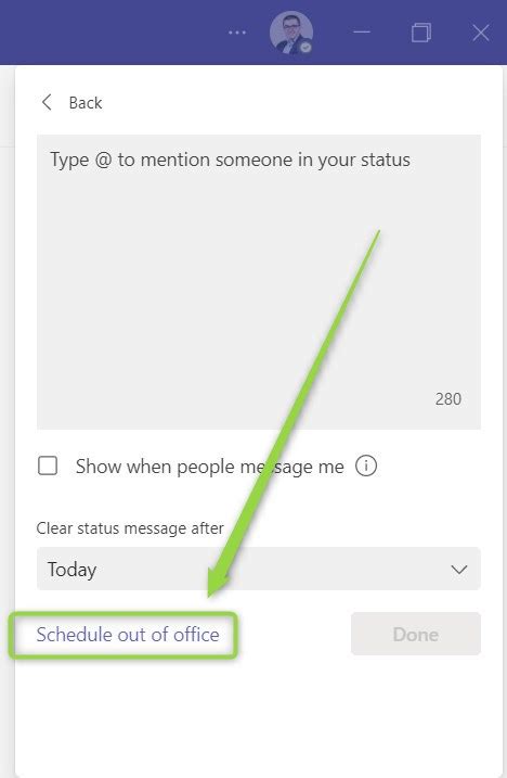 Set Out Of Office Status In Microsoft Teams In Microsoft 365
