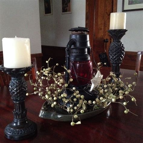 Everyday centerpiece using vintage lantern | Everyday table centerpieces, Everyday centerpiece ...