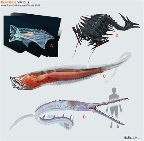 Subnautica Below Zero Assorted Creatures Alex Ries On Artstation At
