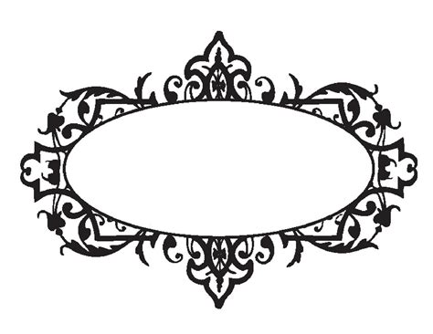 Round Vintage Silhouette Cameo Frame Clipart Monogram 20 Free Cliparts