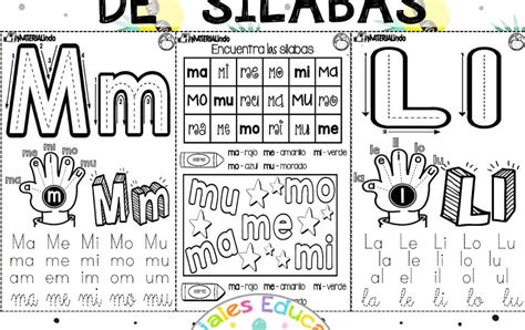 Mi Primer Cuadernillo De Sílabas Materiales Educativos Para Maestras