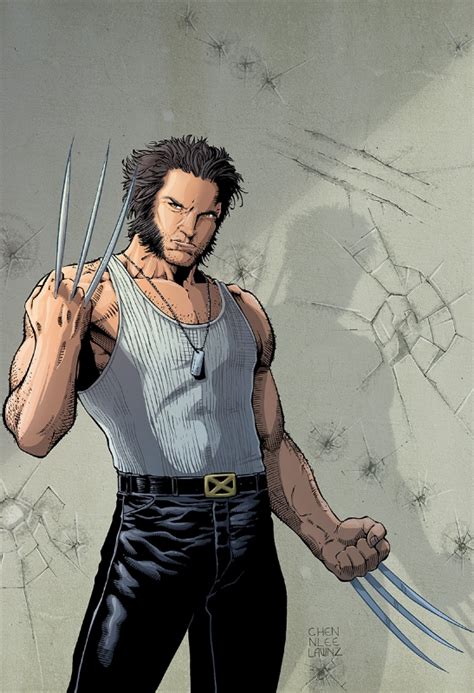 Logan Wolverine Pin Up In Lawrence Bassos Norman Lee Comic Art