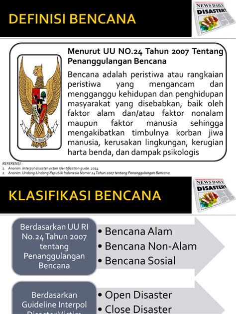Buku geologi lingkungan mencoba menguraikan kajian mengenai peran ilmu geologi dalam pengembangan wilayah dan lingkungan dan pemanfaatan sumberdaya alam dan lingkungan bumi bagi kehidupan manusia. Klasifikasi Bencana Menurut Uu No 24 Tahun 2007 - Tentang ...
