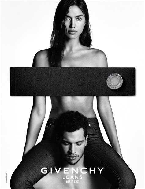 Irina Shayk Topless Givenchy Jeans Ad Campaign