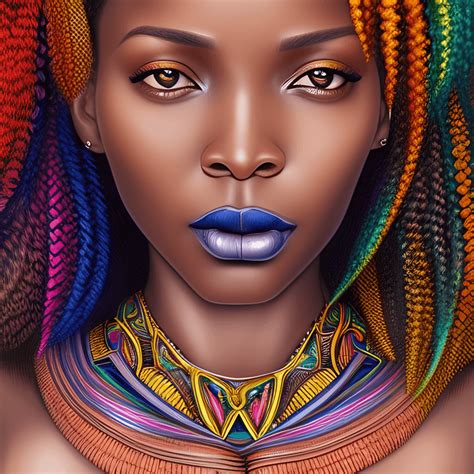 Stunning Hyper Realistic African Woman 8k · Creative Fabrica