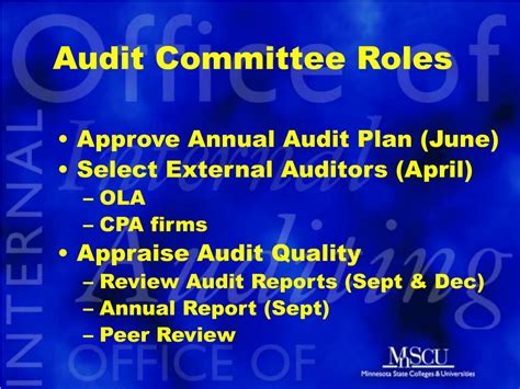 Ppt Audit Committee Roles And Responsibilities Powerpoint Presentation
