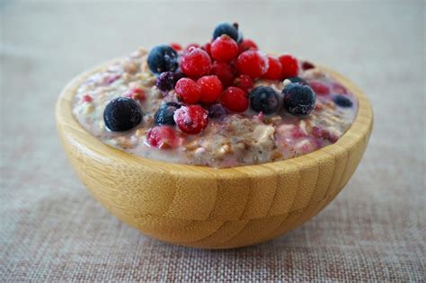 Porridge aux flocons davoine et lait d amande