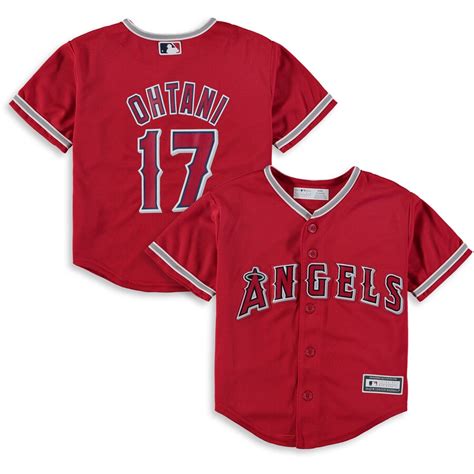 Shohei ohtani jerseys & ohtani majestic apparel. Shohei Ohtani Los Angeles Angels Preschool Red Alternate ...
