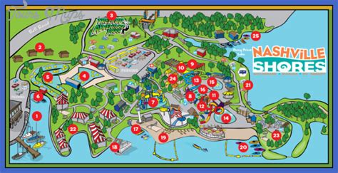 Nashville Davidson Map Tourist Attractions