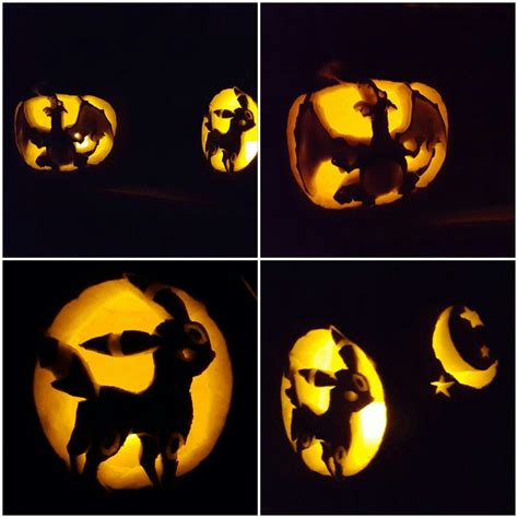 Pokemon Pumpkin Ready For Halloween Took All Night But Was Totally