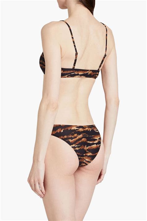 MELISSA ODABASH Vienna Tiger Print Bikini Top THE OUTNET