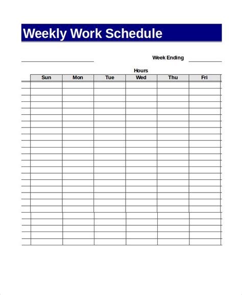 13 Sample Excel Schedule Templates Free Example Format Free