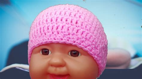 Easy And Fast Crochet Baby Hat Crochet Beaniebeginners Crochet Tutorial