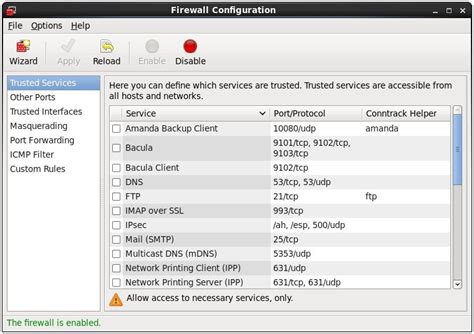 Opening a port in firewalld is fairly straightforward, in the below example we allow traffic in from any source ip address to tcp port 100. Basic RHEL 6 Firewall Configuration - Techotopia