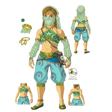 Botw I Recolored The Gerudo Outfit To Match Links Colors Better The