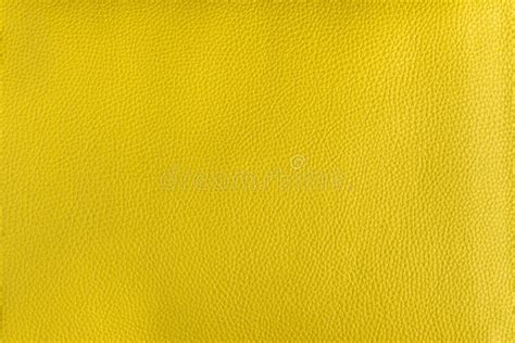 Bright Yellow Smooth Leather Texture Background Stock Photo Image Of