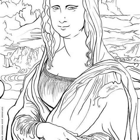 Download Free Art History Coloring Pages - Famous Works of Art