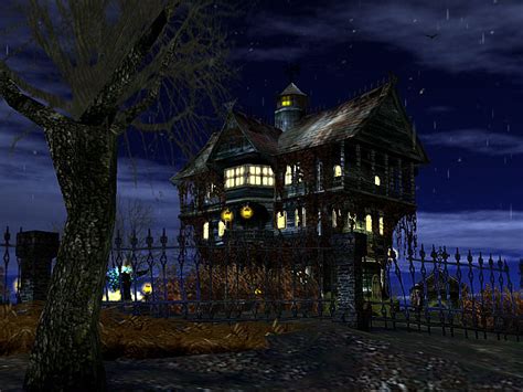 Download Screenshots Of 3d Haunted Halloween Screensaver By