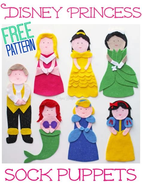 Disney Princess Puppets Tutorial And Free Pattern Fynes Designs